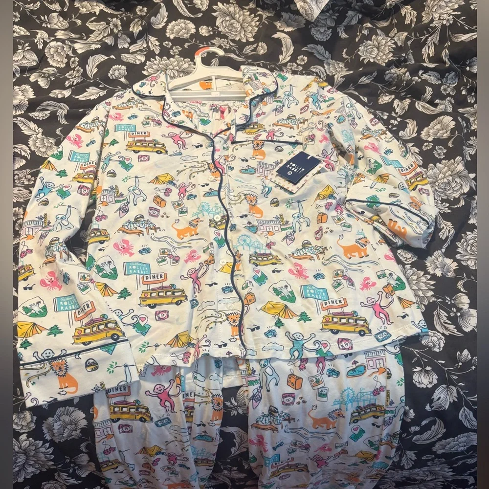 Roller Rabbit x Target Road Trip Pajamas XS - Picture 1 of 1